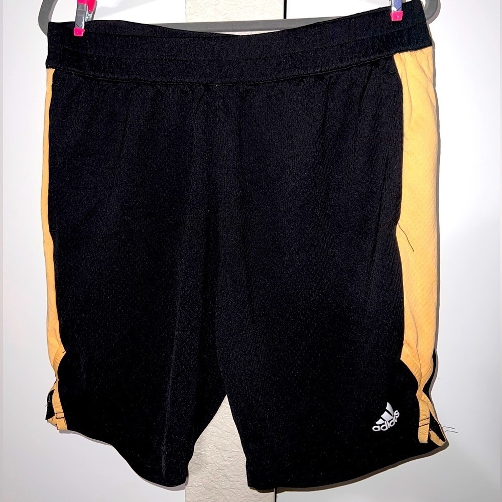 Adidas Golf Performance Mesh Black & Coral Men's Athletic Shorts
